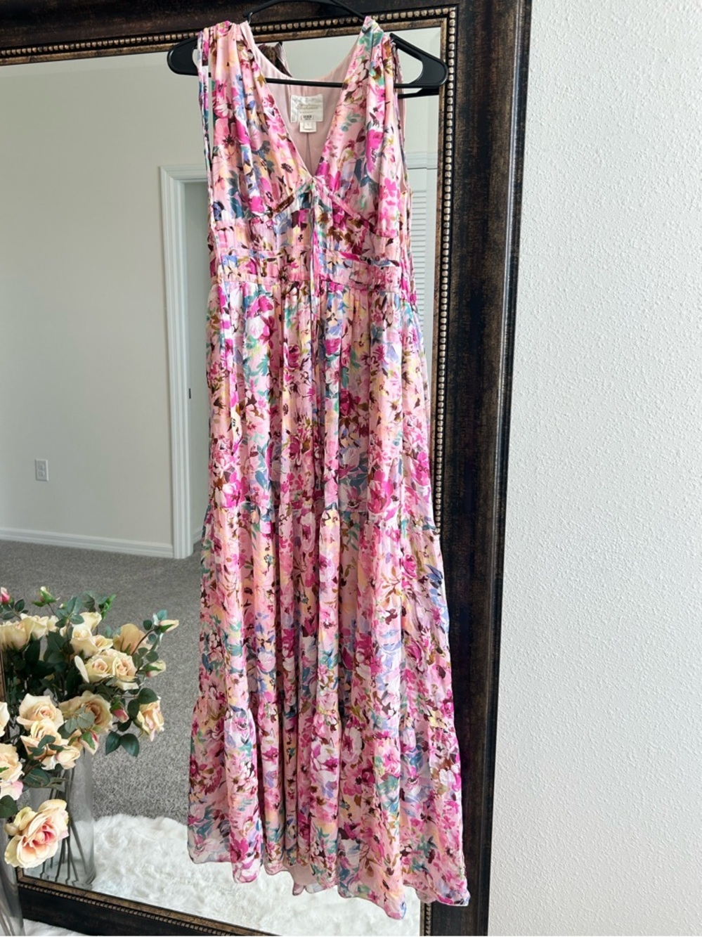 Shoshanna Zahra Neon Floral Gown - Picture 5 of 14